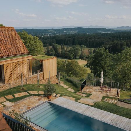Am Wildbachberg - Luxus Ferienhaeuser Mit Infinitypool, Privatsauna Und Weinkeller Deutschlandsberg Esterno foto