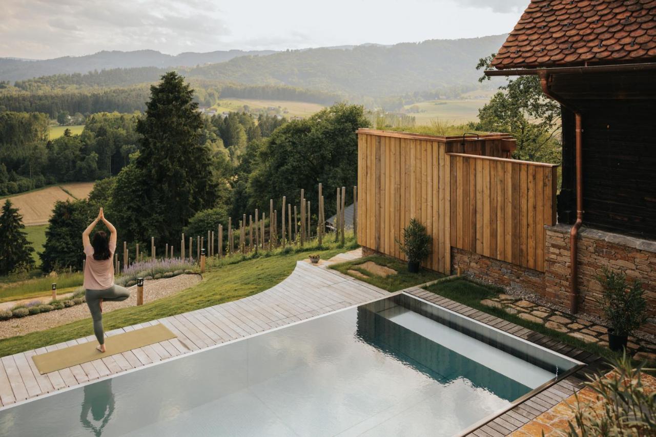 Am Wildbachberg - Luxus Ferienhaeuser Mit Infinitypool, Privatsauna Und Weinkeller Deutschlandsberg Esterno foto