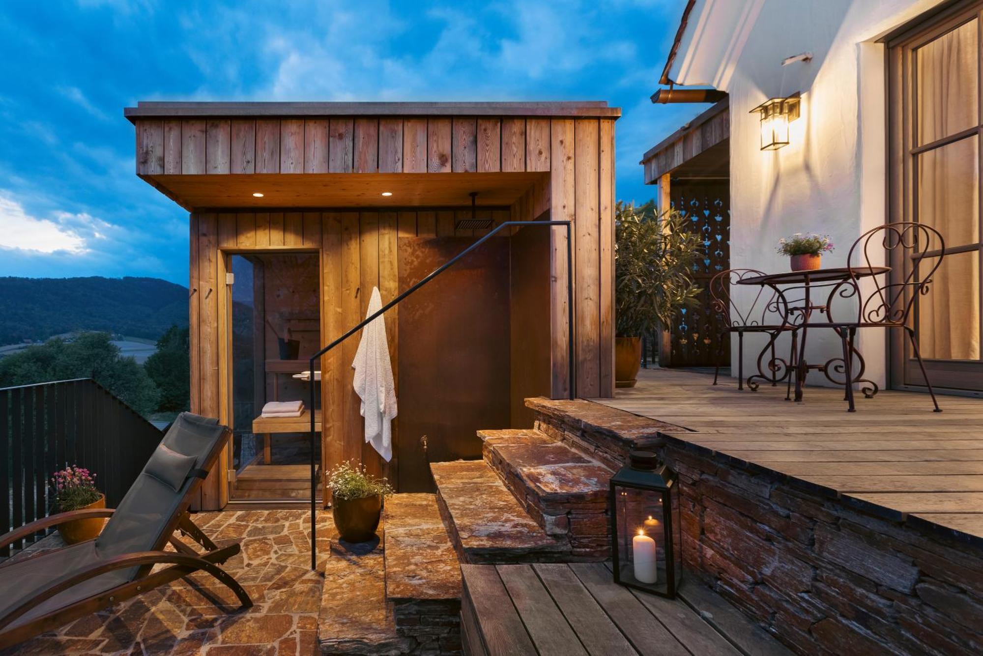 Am Wildbachberg - Luxus Ferienhaeuser Mit Infinitypool, Privatsauna Und Weinkeller Deutschlandsberg Esterno foto