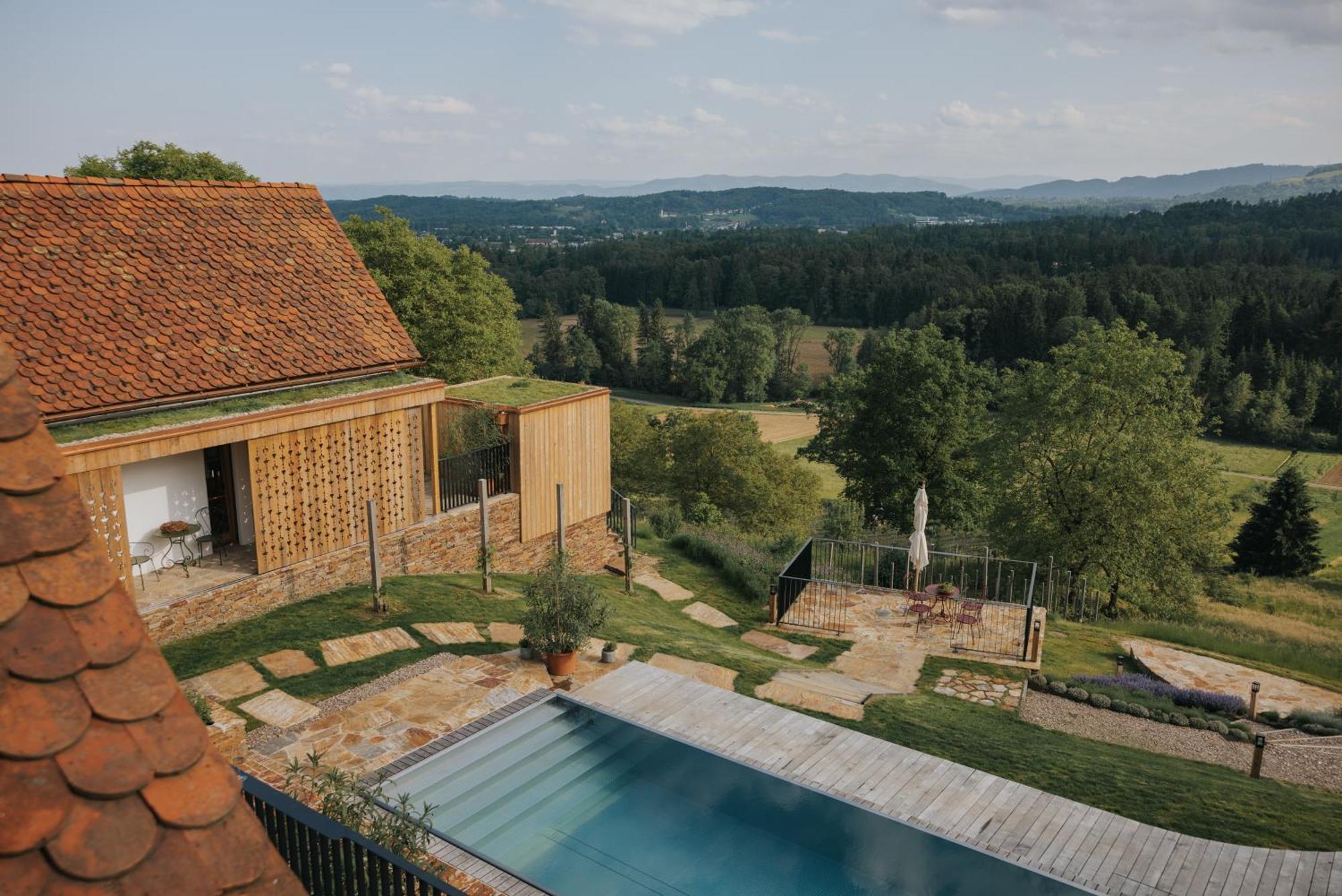 Am Wildbachberg - Luxus Ferienhaeuser Mit Infinitypool, Privatsauna Und Weinkeller Deutschlandsberg Esterno foto